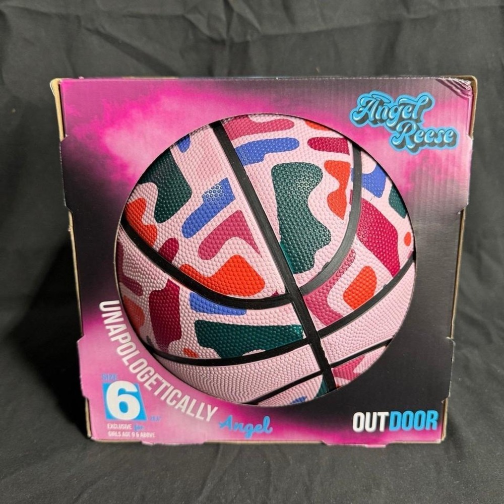 Angel Reese Signature Basketball 28.5" – Outdoor Rubber Ball for Youth & Teens
